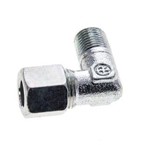 8LL & M10x1 (con) Verzinktes Stahl-Winkelstück mit Außengewinde 315 bar ISO 8434-1