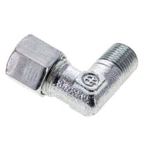 8LL & M10x1 (con) Verzinktes Stahl-Winkelstück mit Außengewinde 315 bar ISO 8434-1