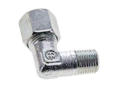 8LL & M10x1 (con) Verzinktes Stahl-Winkelstück mit Außengewinde 315 bar ISO 8434-1