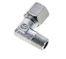 8LL & M10x1 (con) Verzinktes Stahl-Winkelstück mit Außengewinde 315 bar ISO 8434-1