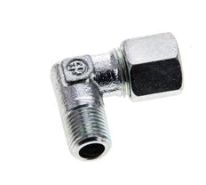 8LL & M10x1 (con) Verzinktes Stahl-Winkelstück mit Außengewinde 315 bar ISO 8434-1