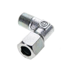 8LL & M10x1 (con) Verzinktes Stahl-Winkelstück mit Außengewinde 315 bar ISO 8434-1