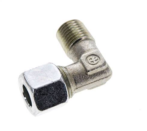 10L & M14x1,5 (con) Verzinkter Stahlwinkel-Schneidfitting mit Außengewinde 315 bar ISO 8434-1