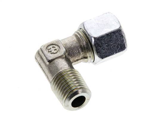 10L & M14x1,5 (con) Verzinkter Stahlwinkel-Schneidfitting mit Außengewinde 315 bar ISO 8434-1