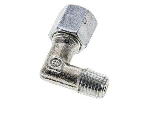 6S & M12x1,5 (con) Verzinkter Stahl-Winkelverschraubung mit Außengewinde 630 bar ISO 8434-1