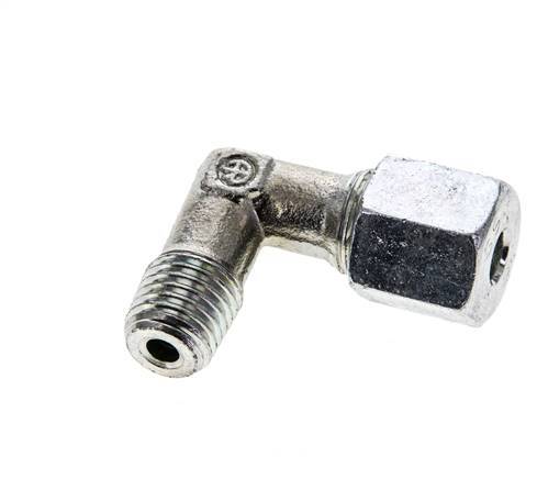 6S & M12x1,5 (con) Verzinkter Stahl-Winkelverschraubung mit Außengewinde 630 bar ISO 8434-1