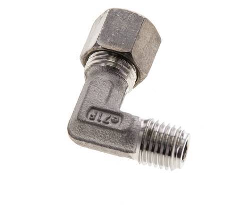 8L & M12x1,5 (con) Edelstahl-Kompressionsverschraubung mit Außengewinde 315 bar ISO 8434-1