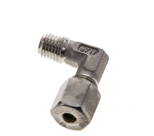 6S & M12x1,5 (con) Edelstahl-Kompressionsverschraubung mit Außengewinde 500 bar ISO 8434-1