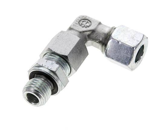 10L & M14x1.5 Zink plated Steel Elbow Cutting Fitting with Male Threads 315 bar Adjustable ISO 8434-1