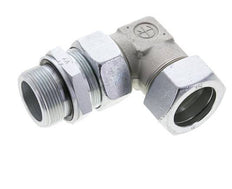 35L & M42x2 Zink plated Steel Elbow Cutting Fitting with Male Threads 160 bar Adjustable ISO 8434-1