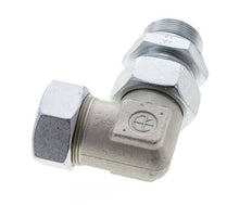 35L & M42x2 Zink plated Steel Elbow Cutting Fitting with Male Threads 160 bar Adjustable ISO 8434-1