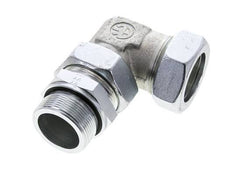 42L & M48x2 Zink plated Steel Elbow Cutting Fitting with Male Threads 160 bar Adjustable ISO 8434-1