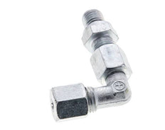 6S & M12x1.5 Zink plated Steel Elbow Cutting Fitting with Male Threads 630 bar Adjustable ISO 8434-1