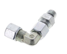 8S & M14x1.5 Zink plated Steel Elbow Cutting Fitting with Male Threads 630 bar Adjustable ISO 8434-1