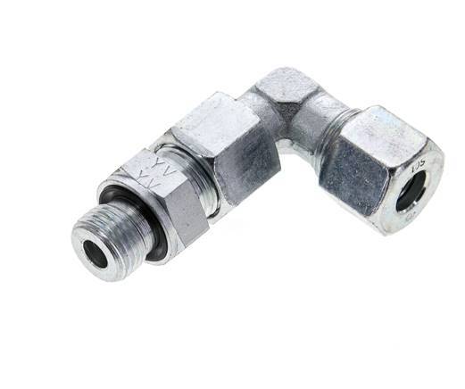 10S & M16x1.5 Zink plated Steel Elbow Cutting Fitting with Male Threads 630 bar Adjustable ISO 8434-1