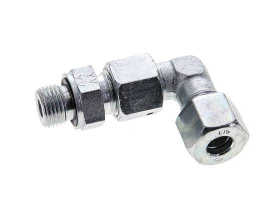 10S & M16x1.5 Zink plated Steel Elbow Cutting Fitting with Male Threads 630 bar Adjustable ISO 8434-1