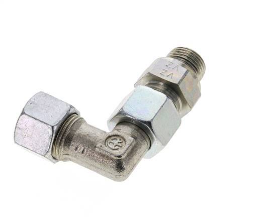 12S & M18x1.5 Zink plated Steel Elbow Cutting Fitting with Male Threads 630 bar Adjustable ISO 8434-1