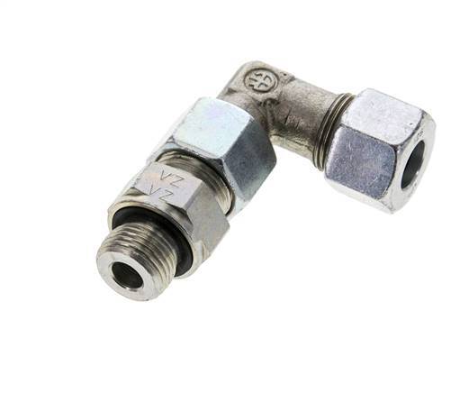 12S & M18x1.5 Zink plated Steel Elbow Cutting Fitting with Male Threads 630 bar Adjustable ISO 8434-1