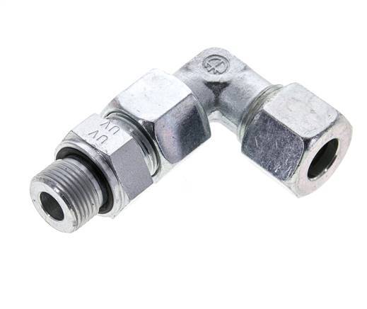 14S & M20x1.5 Zink plated Steel Elbow Cutting Fitting with Male Threads 630 bar Adjustable ISO 8434-1