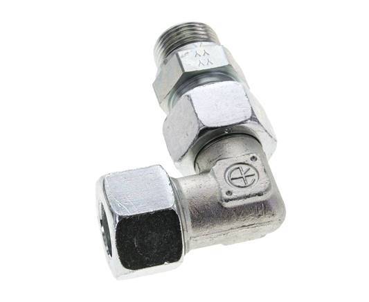 20S & M27x2 Zink plated Steel Elbow Cutting Fitting with Male Threads 400 bar Adjustable ISO 8434-1