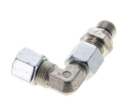 10L & G1/4'' Zink plated Steel Elbow Cutting Fitting with Male Threads 315 bar Adjustable ISO 8434-1