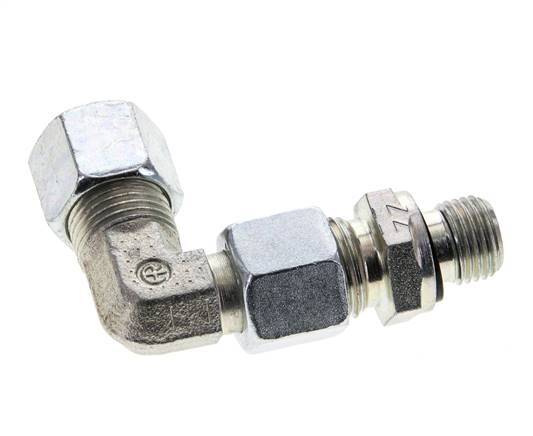 10L & G1/4'' Zink plated Steel Elbow Cutting Fitting with Male Threads 315 bar Adjustable ISO 8434-1