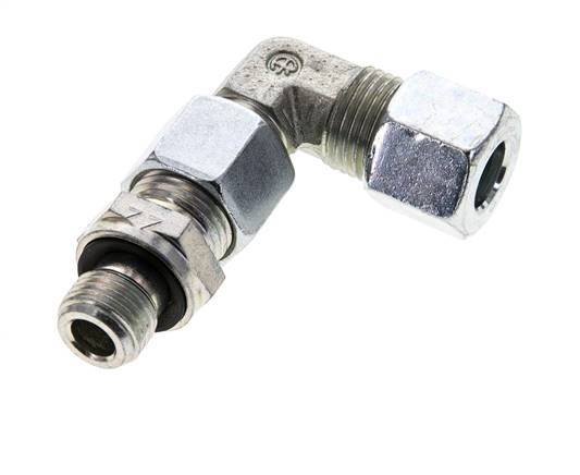 10L & G1/4'' Zink plated Steel Elbow Cutting Fitting with Male Threads 315 bar Adjustable ISO 8434-1