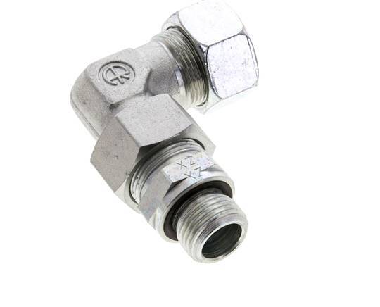 18L & G1/2'' Zink plated Steel Elbow Cutting Fitting with Male Threads 315 bar Adjustable ISO 8434-1