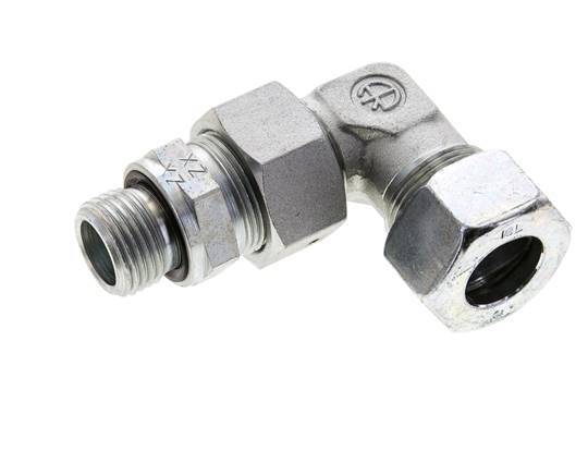 18L & G1/2'' Zink plated Steel Elbow Cutting Fitting with Male Threads 315 bar Adjustable ISO 8434-1