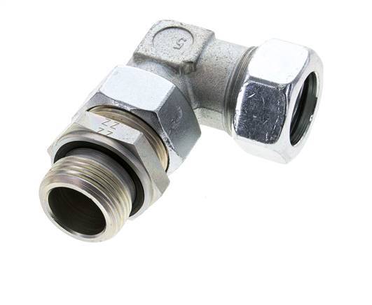 28L & G1'' Zink plated Steel Elbow Cutting Fitting with Male Threads 160 bar Adjustable ISO 8434-1