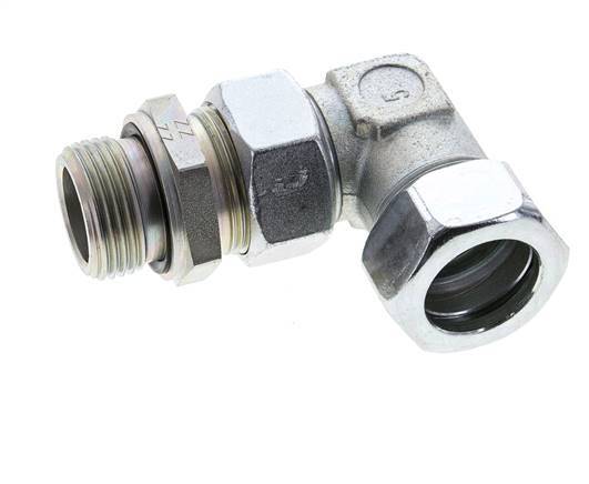 28L & G1'' Zink plated Steel Elbow Cutting Fitting with Male Threads 160 bar Adjustable ISO 8434-1