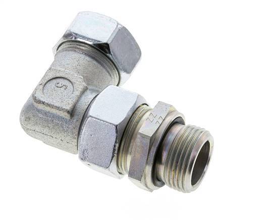 28L & G1'' Zink plated Steel Elbow Cutting Fitting with Male Threads 160 bar Adjustable ISO 8434-1