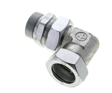 42L & G1-1/2'' Zink plated Steel Elbow Cutting Fitting with Male Threads 160 bar Adjustable ISO 8434-1