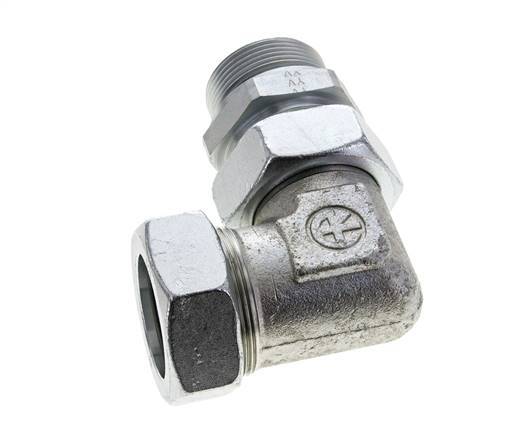 42L & G1-1/2'' Zink plated Steel Elbow Cutting Fitting with Male Threads 160 bar Adjustable ISO 8434-1