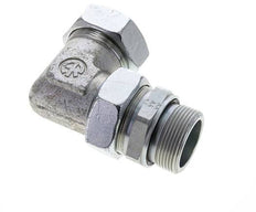 42L & G1-1/2'' Zink plated Steel Elbow Cutting Fitting with Male Threads 160 bar Adjustable ISO 8434-1