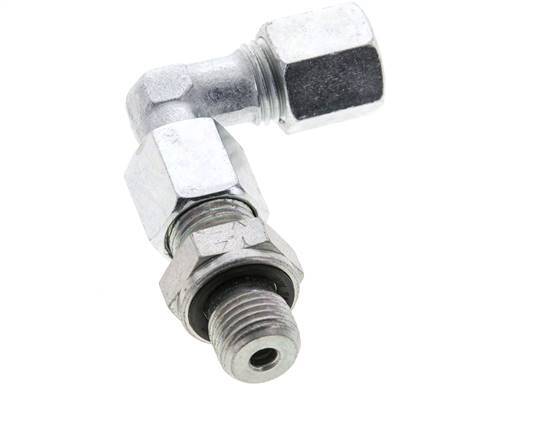 6S & G1/4'' Zink plated Steel Elbow Cutting Fitting with Male Threads 630 bar Adjustable ISO 8434-1