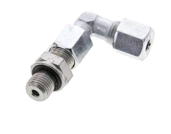 6S & G1/4'' Zink plated Steel Elbow Cutting Fitting with Male Threads 630 bar Adjustable ISO 8434-1