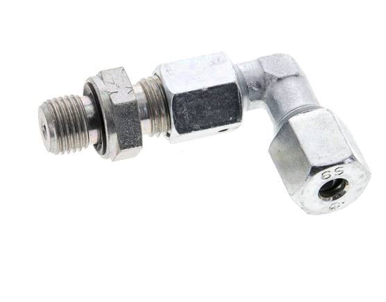 6S & G1/4'' Zink plated Steel Elbow Cutting Fitting with Male Threads 630 bar Adjustable ISO 8434-1