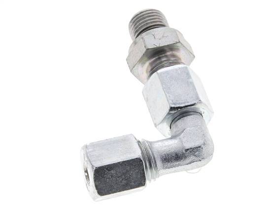 6S & G1/4'' Zink plated Steel Elbow Cutting Fitting with Male Threads 630 bar Adjustable ISO 8434-1