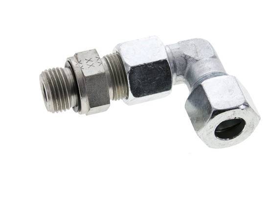 14S & G1/2'' Zink plated Steel Elbow Cutting Fitting with Male Threads 630 bar Adjustable ISO 8434-1