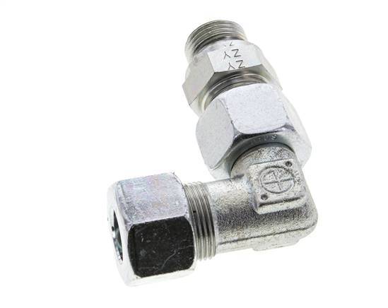16S & G1/2'' Zink plated Steel Elbow Cutting Fitting with Male Threads 400 bar Adjustable ISO 8434-1