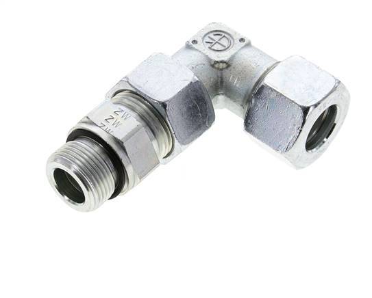 20S & G3/4'' Zink plated Steel Elbow Cutting Fitting with Male Threads 400 bar Adjustable ISO 8434-1