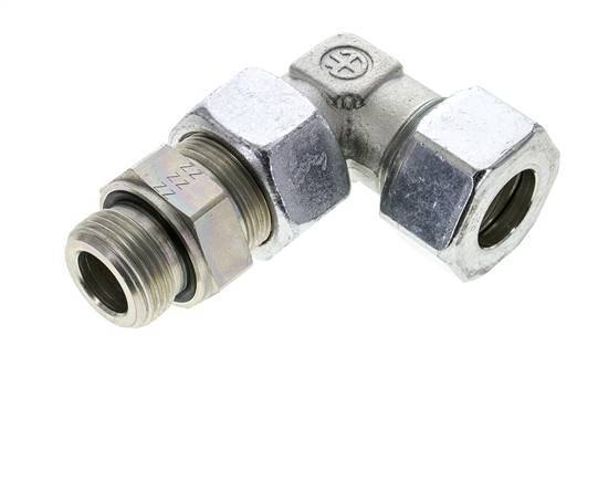 25S & G1'' Zink plated Steel Elbow Cutting Fitting with Male Threads 400 bar Adjustable ISO 8434-1