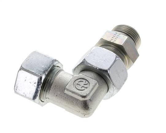 25S & G1'' Zink plated Steel Elbow Cutting Fitting with Male Threads 400 bar Adjustable ISO 8434-1