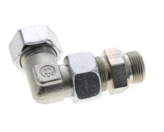 25S & G1'' Zink plated Steel Elbow Cutting Fitting with Male Threads 400 bar Adjustable ISO 8434-1