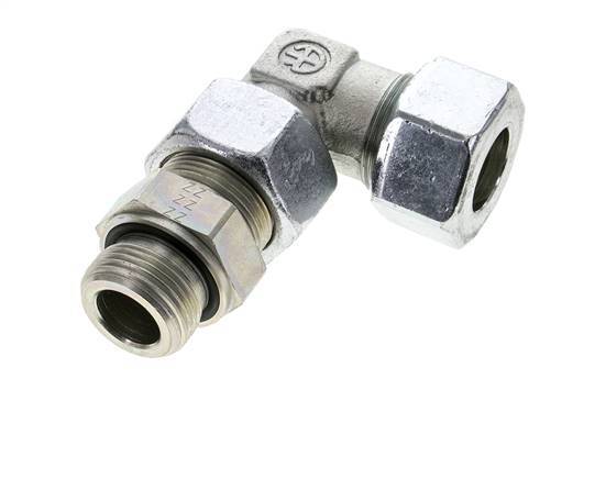 25S & G1'' Zink plated Steel Elbow Cutting Fitting with Male Threads 400 bar Adjustable ISO 8434-1