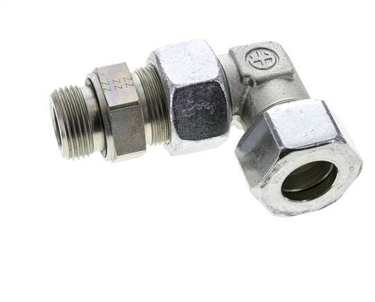 25S & G1'' Zink plated Steel Elbow Cutting Fitting with Male Threads 400 bar Adjustable ISO 8434-1