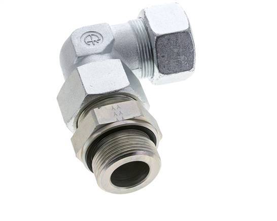 30S & G1-1/4'' Zink plated Steel Elbow Cutting Fitting with Male Threads 400 bar Adjustable ISO 8434-1