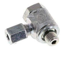 5LL & M8x1 Verzinkter Stahl Drehgelenk-Schneidfitting mit Außengewinde 100 bar Drehbar ISO 8434-1