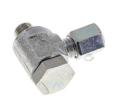 5LL & M8x1 Verzinkter Stahl Drehgelenk-Schneidfitting mit Außengewinde 100 bar Drehbar ISO 8434-1
